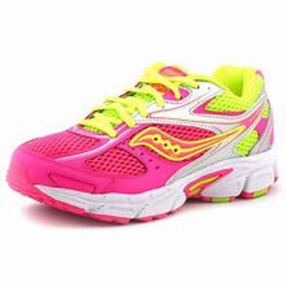 Saucony Cohesion 8 LTT size 7 sneakers pink and yellow women's - Picture 1 of 1